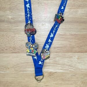 Disneyland Resort Pins and Disney Trading Pin lanyard.